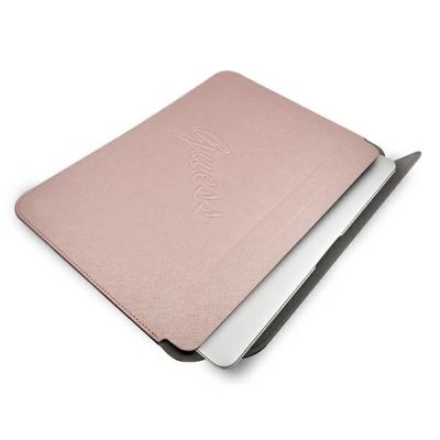 4. Guess Saffiano Script cover for a 13" laptop - pink