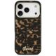 3. Guess IML Script Metal MagSafe Case for iPhone 17 Pro Max - Black and Brown