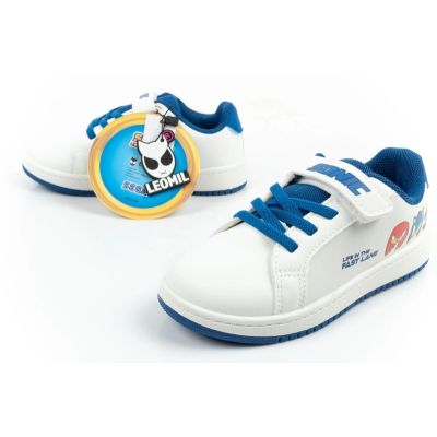 8. Leomil children's sports shoes Sonic sneakers lightweight with velcro white
