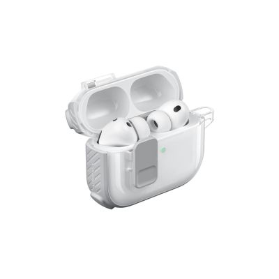 7. AmazingThing Titan Pro Mag Case Clear for AirPods Pro 3 - White