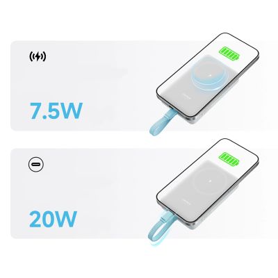8. Cuktech CP132ML 10000 mAh Magnetic Power Bank - White