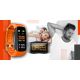 7. Smartwatch GIEWONT Black Orange 2 Straps GW200-9