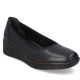 Rieker 53755-00 women's leather wedge shoes, comfortable black