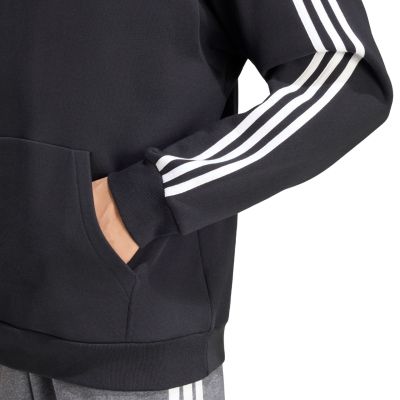 5. Men's adidas Essentials 3-Stripes French Terry Hoodie Black KY6605