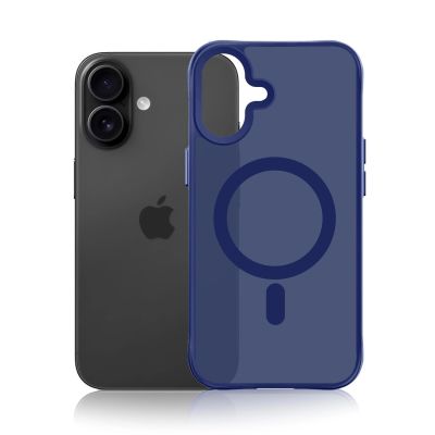 8. 3mk Smoke MagCase for iPhone 17 - Blue-Translucent