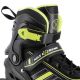 7. NILS EXTREME NH18191 2IN1 ROLLER SKATES BLACK-LIME SIZE M (34-38) WITH REPLACEABLE HOCKEY BLADE