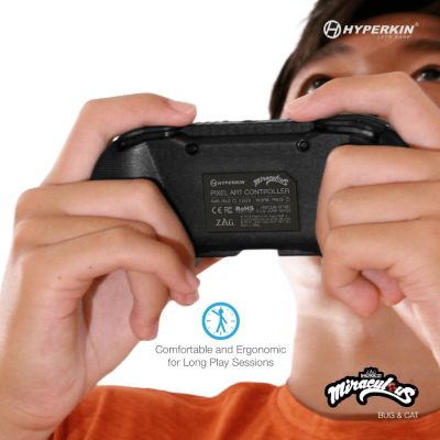 6. Hyperkin Pixel Art Green, Red Bluetooth Gamepad Nintendo Switch, Nintendo Switch Lite, Nintendo Switch OLED