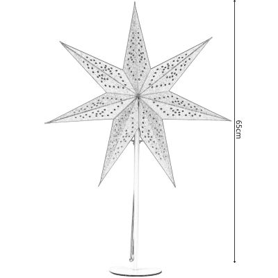 6. DECORATIVE STAR FLOOR LAMP 65 CM E14 GOLD