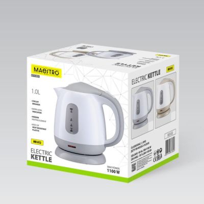 10. Electric kettle 1L 1100W MR-012-GREY MAESTRO