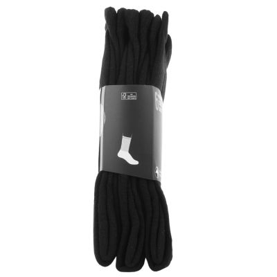 2. Skechers 6pk Core Crew LG Socks S118220-BLK Black 43–46