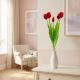 28. BOUQUET OF 5 RED TULIPS 39 CM LIKE LIFE SPRING DECORATION