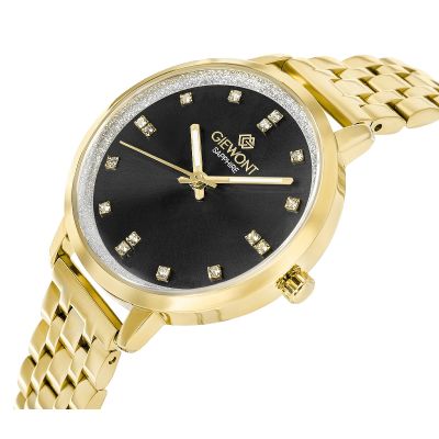 2. Giewont Sapphire Gold Black Women's Watch GW7370-B4
