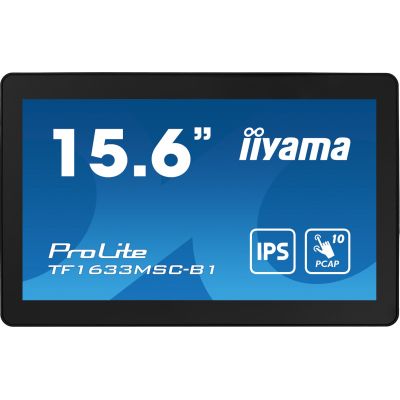 2. iiyama ProLite TF1633MSC-B1 computer monitor 39.6 cm (15.6") 1920 x 1080 px Full HD Touchscreen Black