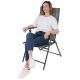 4. GARDEN CHAIR 57x68x106CM 2xTEXTLINE 7-POSITION WITH HEADREST SET OF 2 PCS