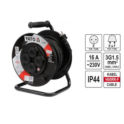 3. Yato YT-81052 reel 4 x power socket 20 m