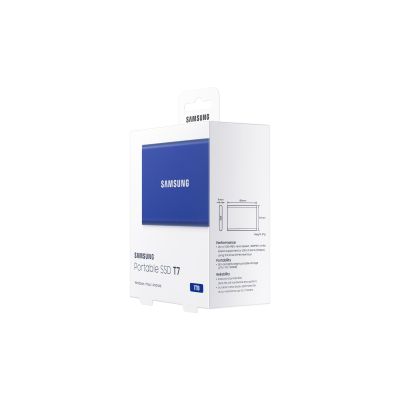 23. Samsung T7 External SSD Drive (1TB; USB 3.2; Blue; MU-PC1T0H/WW)