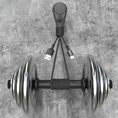 2. Dudao L9T 5A USB-A - USB-C Cable 1m - Black