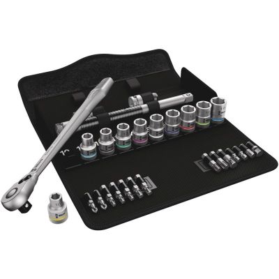 Set of keys and bits + Zyklop Metal ratchet 1/2'' 28 pieces