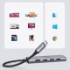 6. Ugreen multi-functional HUB USB Type C - 3x USB 3.2 Gen 1 / HDMI 4K 60Hz / SD and TF card reader gray (60383 CM511)