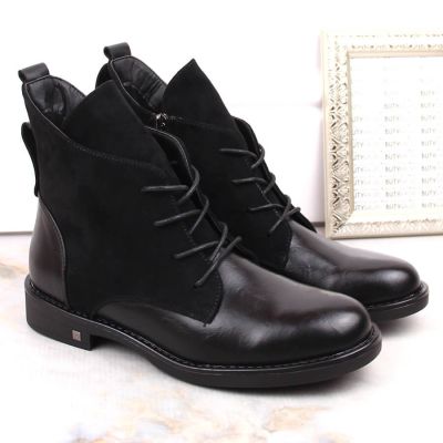 12. Insulated flat ankle boots Potocki W WOL88C black