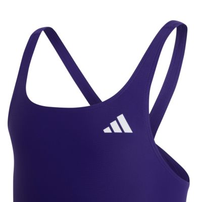3. Adidas V-back purple kids' swimsuit KS2955