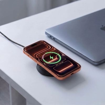 8. Tech-Protect A55 2in1 MagSafe 25W QI2.2 Wireless Charger + USB-C / USB-C Cable 100cm - Black