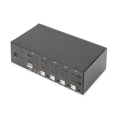 3. Digitus KVM Switch, 4-Port, Dual Monitor Support, 4K, HDMI®
