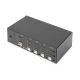 3. Digitus KVM Switch, 4-Port, Dual Monitor Support, 4K, HDMI®