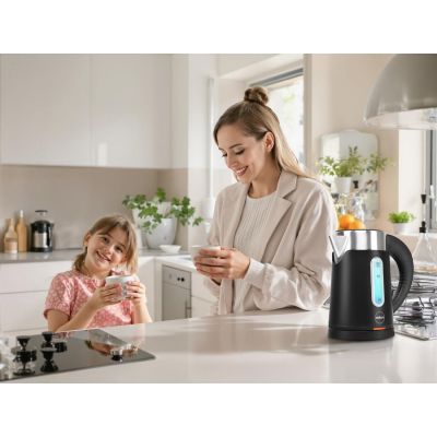 13. ELDOM CORDLESS KETTLE C185C TRIPO BLACK 1000W 0.8 L, BPA-FREE, INSULATED
