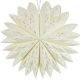 8. DECORATIVE STAR SNOWFLAKE HANGING PAPER 50CM WHITE