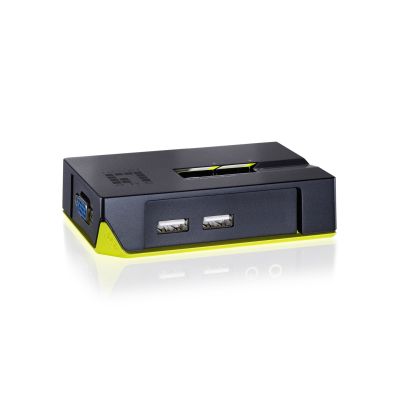 LevelOne KVM-0222 KVM Switch Black, Green
