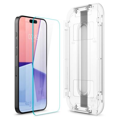 4. Spigen Glas.tR EZ Fit tempered glass for iPhone 15 Pro Max - 2 pcs.