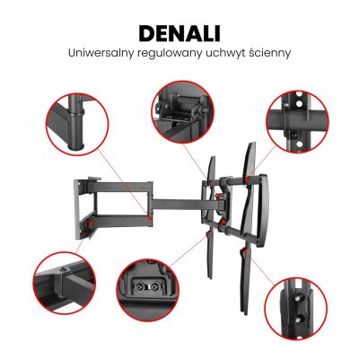 7. MONTIS TV MOUNT 37"-105" MAX-75KG MT162 DENALI / BLACK BIG SCREEN TV.