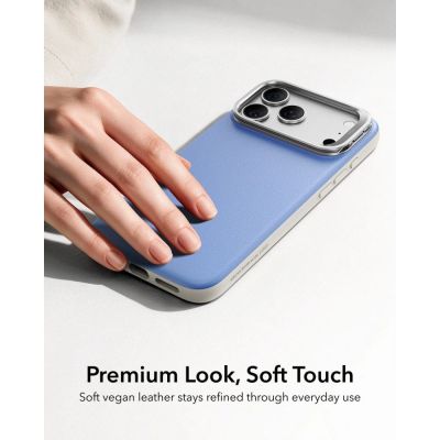 3. ESR Atelier Kickstand MagSafe Case for iPhone 18 Pro / 17 Pro - Light Blue