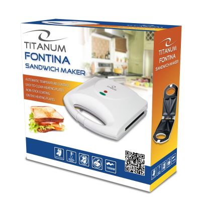4. TITANUM SANDWICH MAKER FONTINA WHITE TKT006W