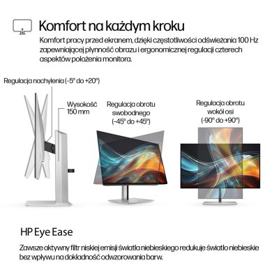 6. HP LED MONITOR 23.8”S7 Pro 724pf (8X530AA) 100Hz