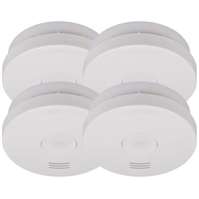 3. brennenstuhl Smoke detector RM L 3100, 85 db, white, set of 4 photoelectric pieces, tested according to EN 14604, approx. 10 years of operation - 1 piece