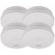 3. brennenstuhl Smoke detector RM L 3100, 85 db, white, set of 4 photoelectric pieces, tested according to EN 14604, approx. 10 years of operation - 1 piece