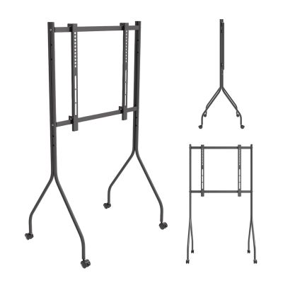 10. MACLEAN TV STAND / TROLLEY FOR MACLEAN TV, ON WHEELS, 37-80", MAX. LOAD 50KG, MAX. VESA 600X400, BLACK, MC-180