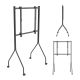 10. MACLEAN TV STAND / TROLLEY FOR MACLEAN TV, ON WHEELS, 37-80", MAX. LOAD 50KG, MAX. VESA 600X400, BLACK, MC-180