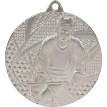 Silver medal - hockey - steel medal