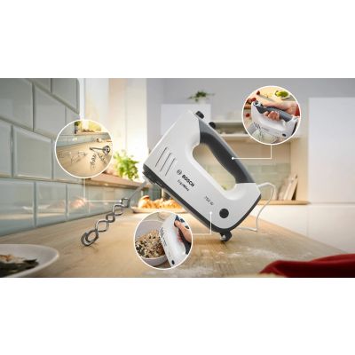 2. Bosch ErgoMixx MFQ37490 Mixer with Bowl (750W; White)