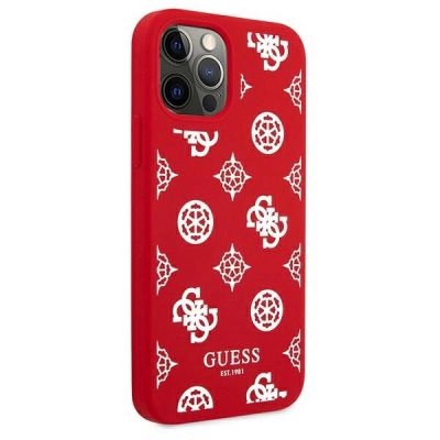 4. Guess GUHCP12LLSPEWRE iPhone 12 Pro Max 6.7" red/red hard case Peony Collection
