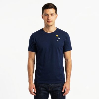 3. Wood Wood Ace patches T-shirt Navy - 10235704-2222-Navy