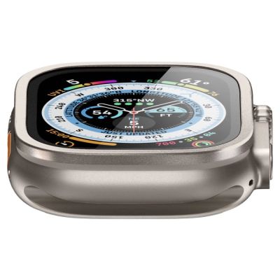 5. Spigen Glas.tR Slim Pro Tempered Glass for Apple Watch Ultra (49mm) - Beige