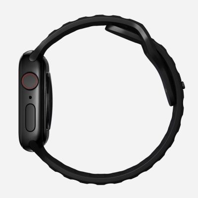 4. Nomad Sport Strap Band Black Aluminum, Rubber
