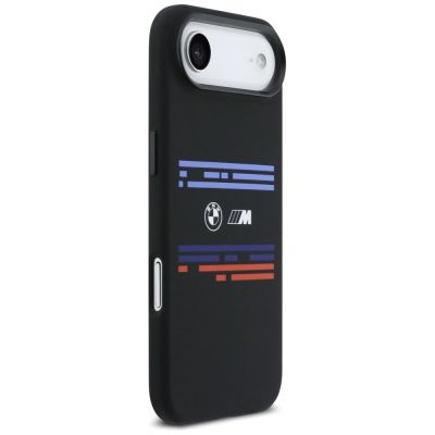 4. BMW M Silicon Horizontal Line MagSafe Case for iPhone Air - Black