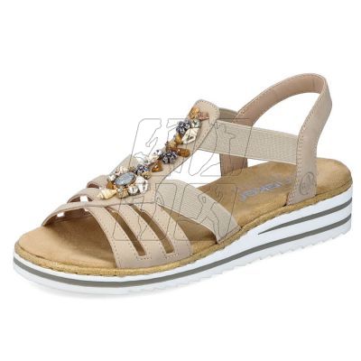 8. Comfortable Rieker W RKR680 beige sandals