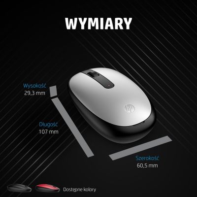 9. HP 240 Pike Silver Bluetooth Wireless Mouse Silver and Black 43N04AA