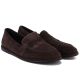 4. Women's Chocolate-Brown Leather Loafers Vinceza 67028